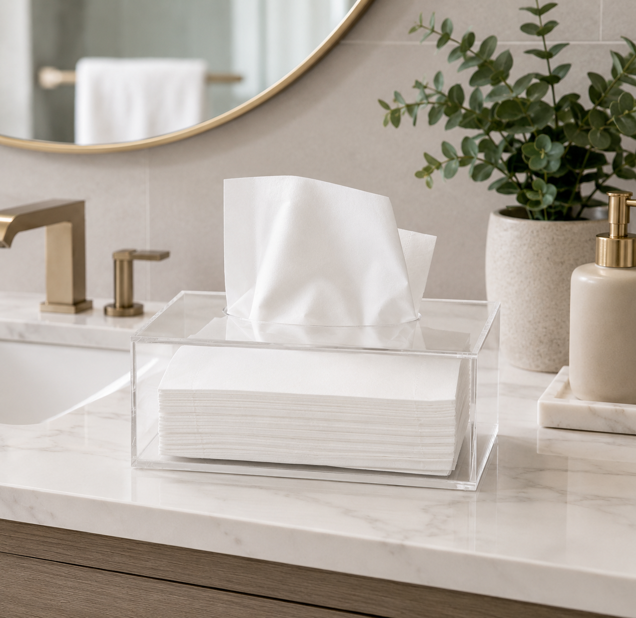 Acrylic Tissue Box