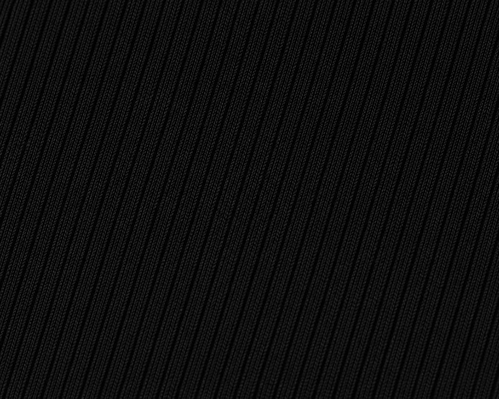 Ribbed black fabric swatch