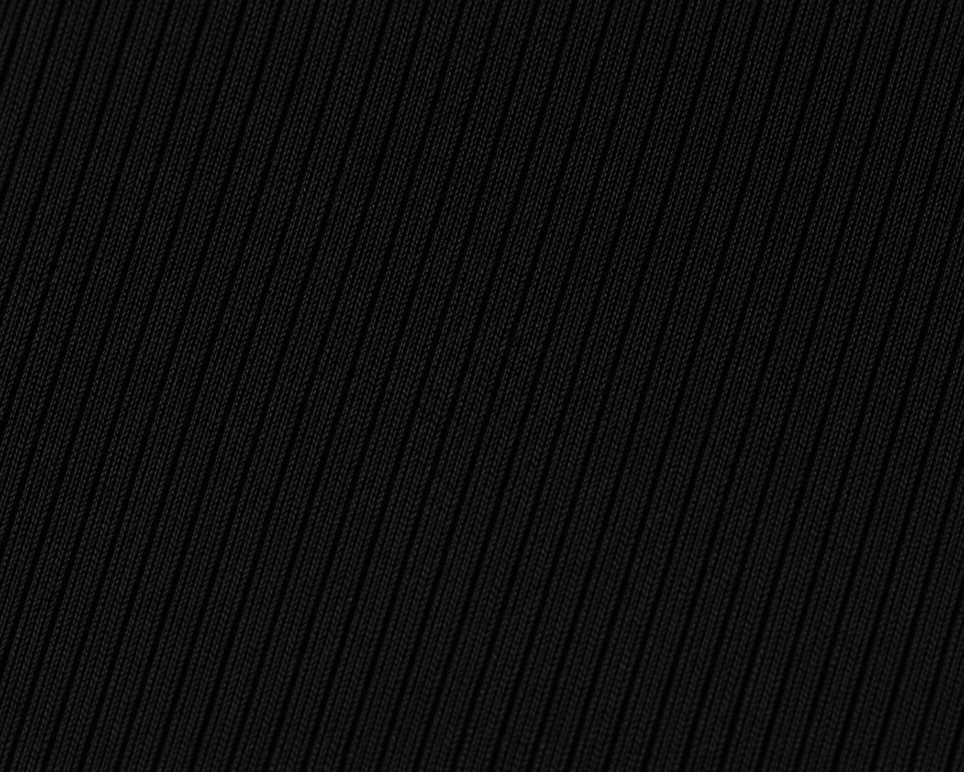 Ribbed black fabric swatch