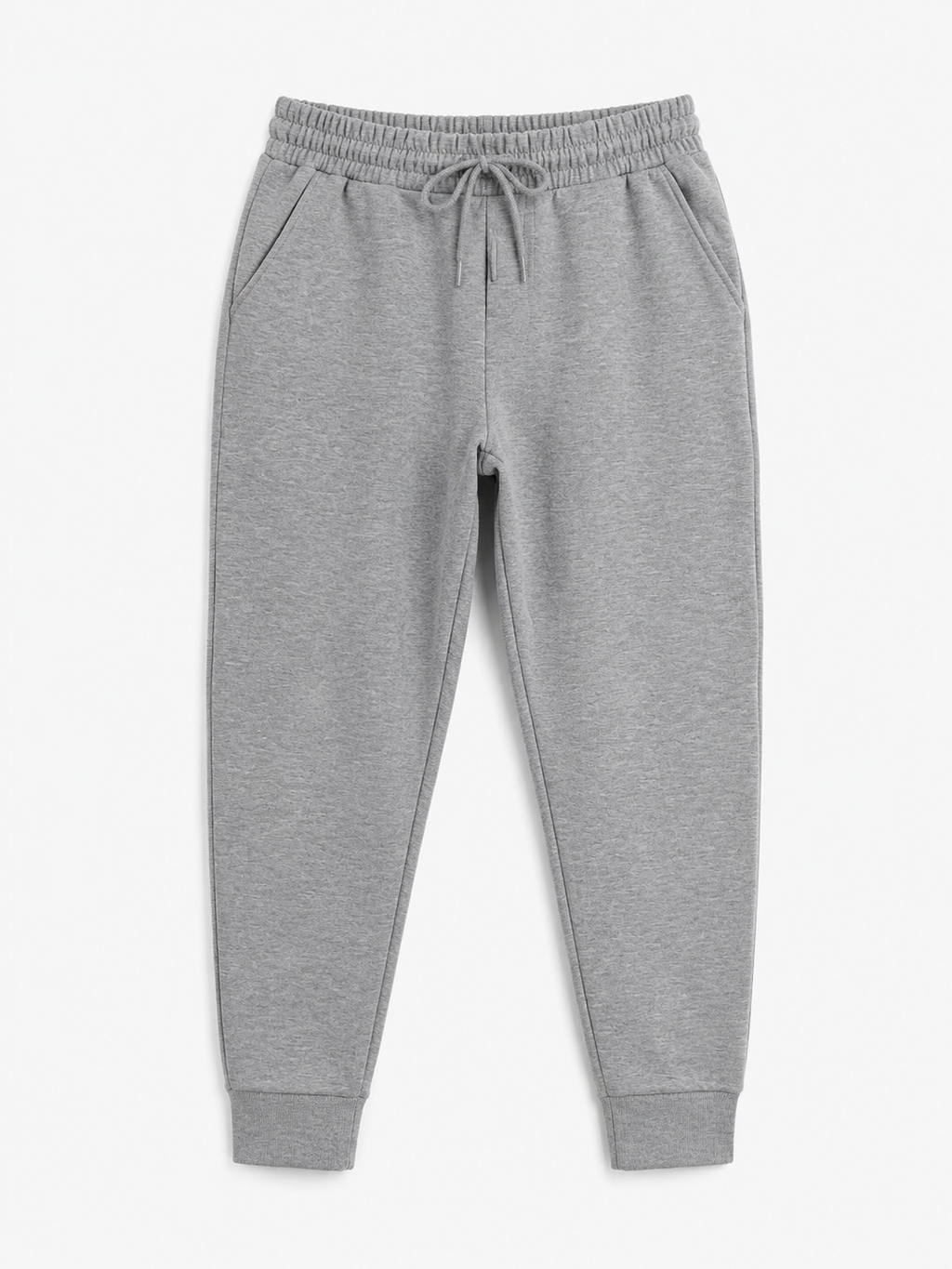 Gray sweatpants on a white background