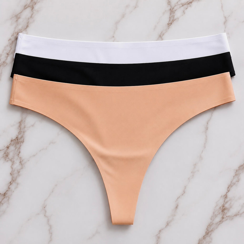 Black white tan thong pack