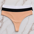 Black white tan thong pack